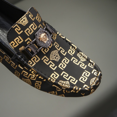 Replica Versace Leather Shoes For Men #1243919 $68.00 USD for Wholesale