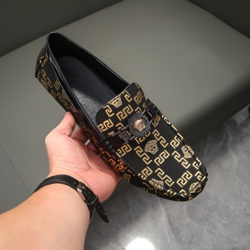 Replica Versace Leather Shoes For Men #1243919 $68.00 USD for Wholesale