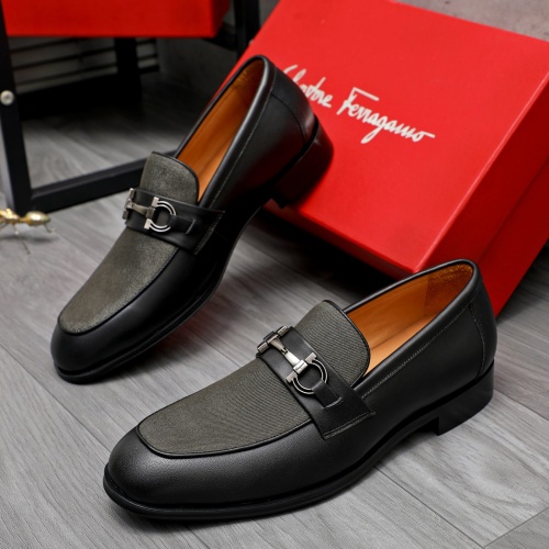 Salvatore Ferragamo Leather Shoes For Men #1243975, $82.00 USD, [ITEM#1243975], Salvatore Ferragamo Leather Shoes