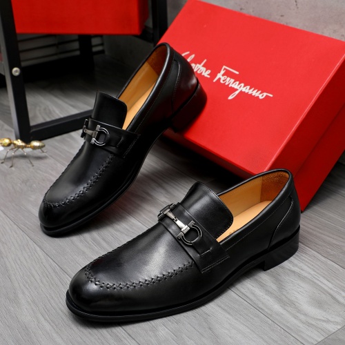 Salvatore Ferragamo Leather Shoes For Men #1243984, $82.00 USD, [ITEM#1243984], Salvatore Ferragamo Leather Shoes