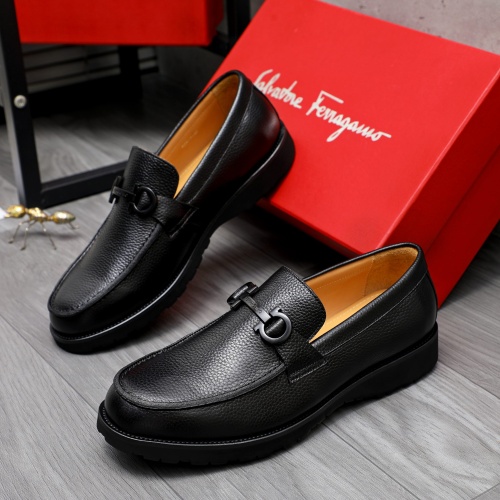 Salvatore Ferragamo Leather Shoes For Men #1243988, $88.00 USD, [ITEM#1243988], Salvatore Ferragamo Leather Shoes