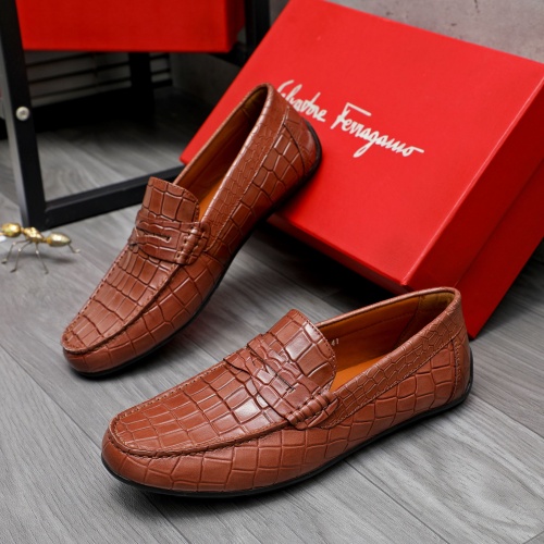 Salvatore Ferragamo Leather Shoes For Men #1243991