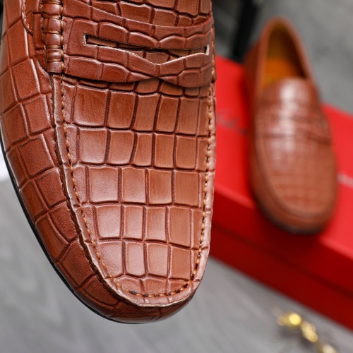 Replica Salvatore Ferragamo Leather Shoes For Men #1243991 $68.00 USD for Wholesale