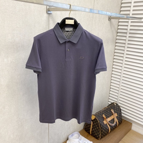 Salvatore Ferragamo T-Shirts Short Sleeved For Men #1244172