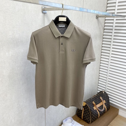 Salvatore Ferragamo T-Shirts Short Sleeved For Men #1244173