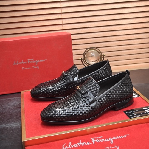 Salvatore Ferragamo Leather Shoes For Men #1244487, $102.00 USD, [ITEM#1244487], Salvatore Ferragamo Leather Shoes