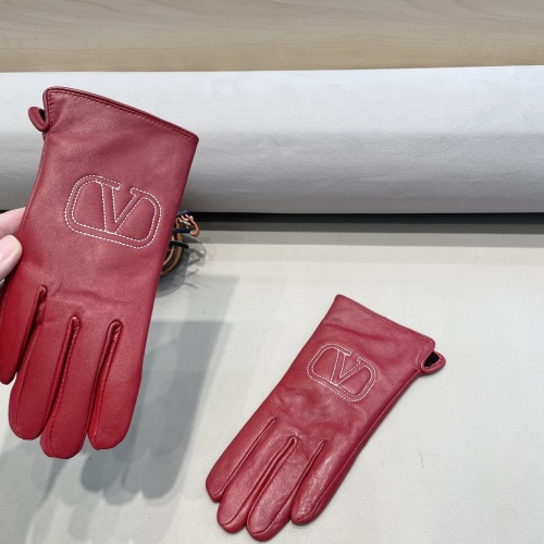 Replica Valentino Gloves For Women #1244584 $45.00 USD for Wholesale