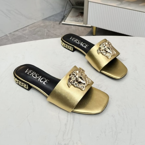 Replica Versace Slippers For Women #1245169 $80.00 USD for Wholesale