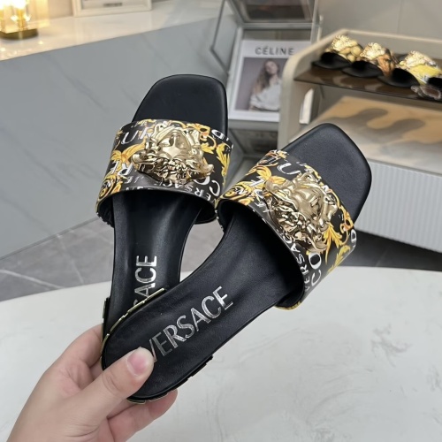 Replica Versace Slippers For Women #1245180 $80.00 USD for Wholesale