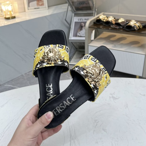 Replica Versace Slippers For Women #1245181 $80.00 USD for Wholesale