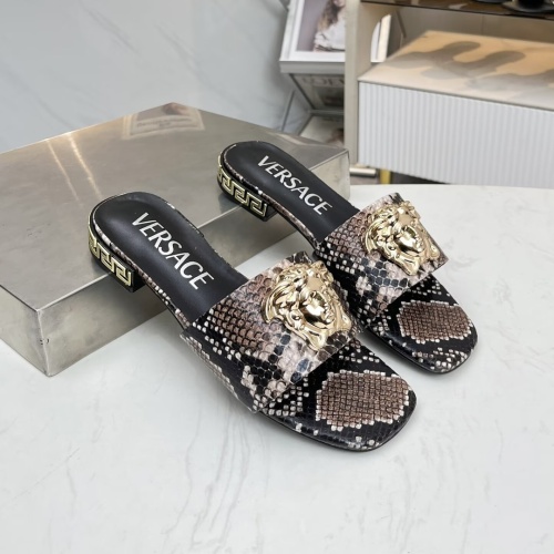 Replica Versace Slippers For Women #1245182 $80.00 USD for Wholesale