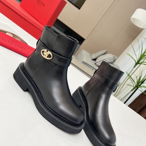 Replica Valentino Boots For Women #1245183 $105.00 USD for Wholesale