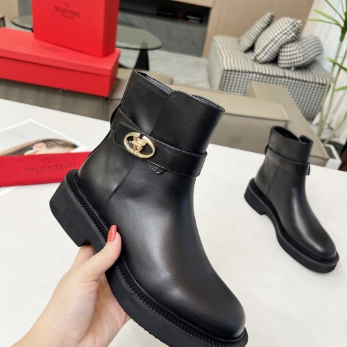 Replica Valentino Boots For Women #1245183 $105.00 USD for Wholesale