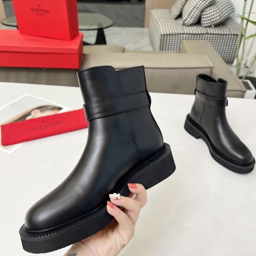 Replica Valentino Boots For Women #1245183 $105.00 USD for Wholesale