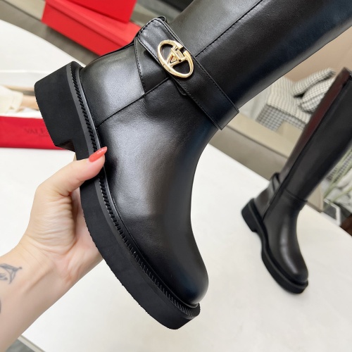 Replica Valentino Boots For Women #1245184 $145.00 USD for Wholesale