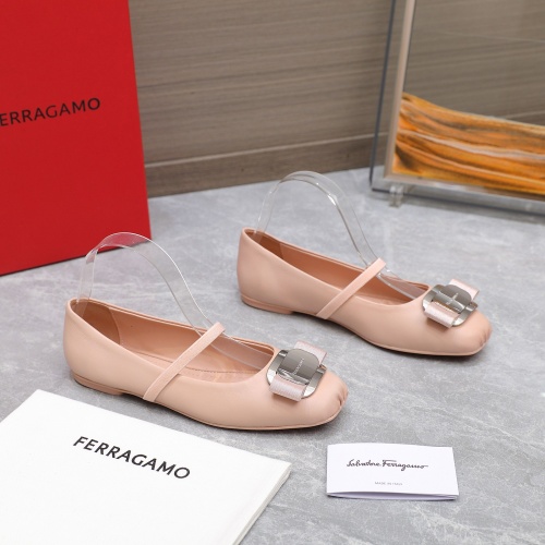 Replica Salvatore Ferragamo Flat Shoes For Women #1245289 $108.00 USD for Wholesale