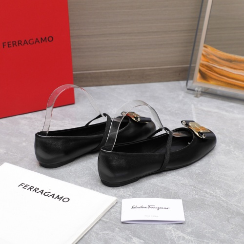 Replica Salvatore Ferragamo Flat Shoes For Women #1245290 $108.00 USD for Wholesale