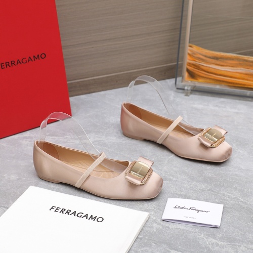 Replica Salvatore Ferragamo Flat Shoes For Women #1245292 $108.00 USD for Wholesale