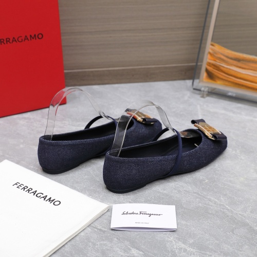 Replica Salvatore Ferragamo Flat Shoes For Women #1245293 $108.00 USD for Wholesale