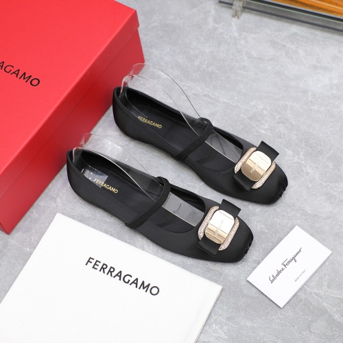 Replica Salvatore Ferragamo Flat Shoes For Women #1245294 $108.00 USD for Wholesale