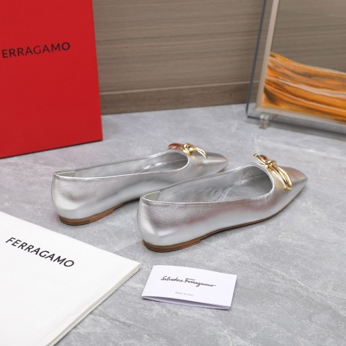 Replica Salvatore Ferragamo Flat Shoes For Women #1245309 $112.00 USD for Wholesale