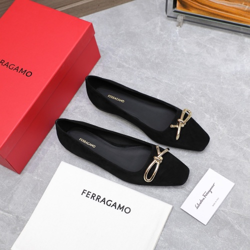 Replica Salvatore Ferragamo Flat Shoes For Women #1245314 $112.00 USD for Wholesale