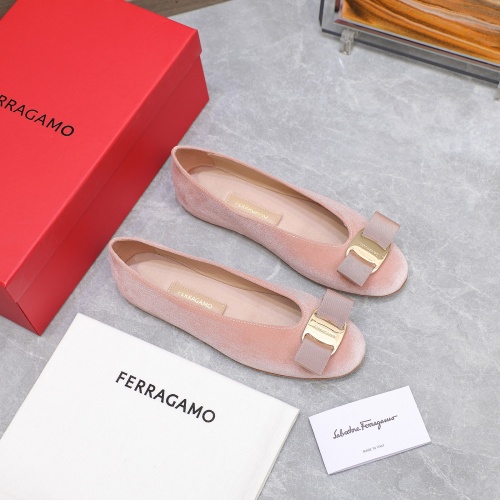 Replica Salvatore Ferragamo Flat Shoes For Women #1245315 $115.00 USD for Wholesale