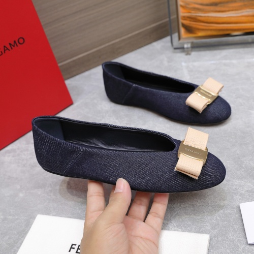 Replica Salvatore Ferragamo Flat Shoes For Women #1245317 $115.00 USD for Wholesale