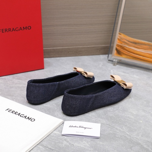 Replica Salvatore Ferragamo Flat Shoes For Women #1245317 $115.00 USD for Wholesale