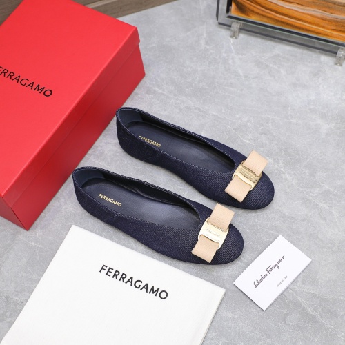 Replica Salvatore Ferragamo Flat Shoes For Women #1245317 $115.00 USD for Wholesale