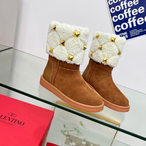 Replica Valentino Boots For Women #1245814 $122.00 USD for Wholesale