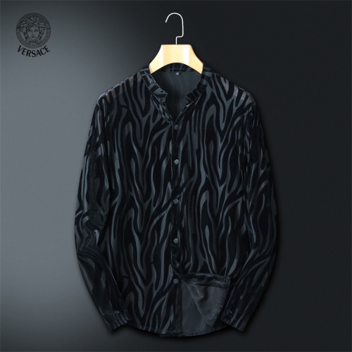 Versace Shirts Long Sleeved For Men #1246430, $56.00 USD, [ITEM#1246430], Versace Shirts