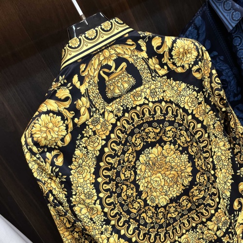 Replica Versace Shirts Long Sleeved For Men #1247198 $85.00 USD for Wholesale