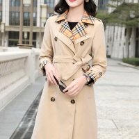 $160.00 USD Burberry Trench Coat Long Sleeved For Women #1240197