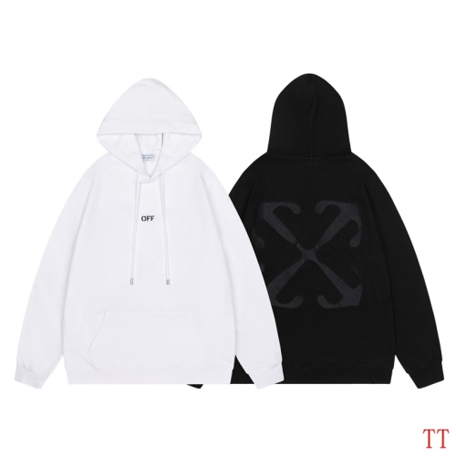 Replica Off-White Hoodies Long Sleeved For Unisex #1247555 $56.00 USD for Wholesale