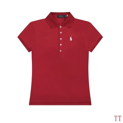 Ralph Lauren Polo T-Shirts Short Sleeved For Women #1247607, $38.00 USD, [ITEM#1247607], Ralph Lauren Polo T-Shirts