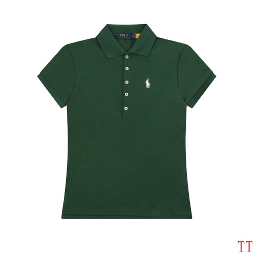 Ralph Lauren Polo T-Shirts Short Sleeved For Women #1247608, $38.00 USD, [ITEM#1247608], Ralph Lauren Polo T-Shirts