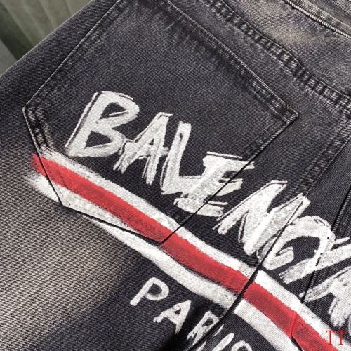 Replica Balenciaga Jeans For Men #1247773 $64.00 USD for Wholesale