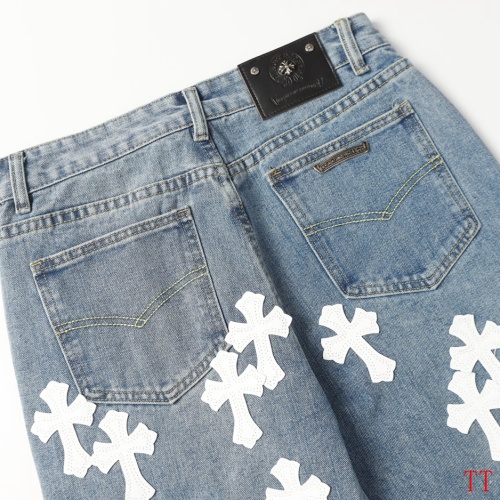 Replica Chrome Hearts Jeans For Men #1247836 $60.00 USD for Wholesale