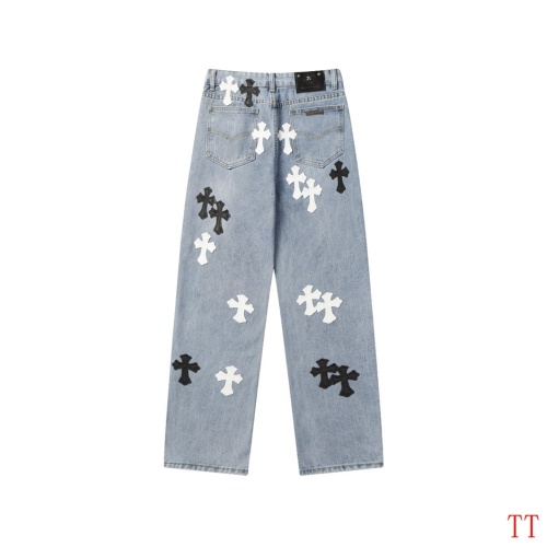 Replica Chrome Hearts Jeans For Men #1247841 $56.00 USD for Wholesale