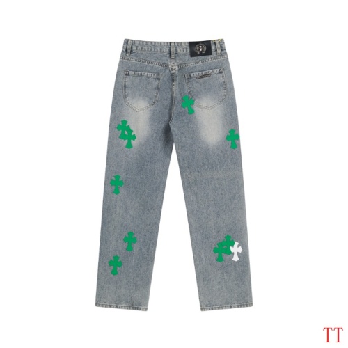 Replica Chrome Hearts Jeans For Men #1247878 $60.00 USD for Wholesale