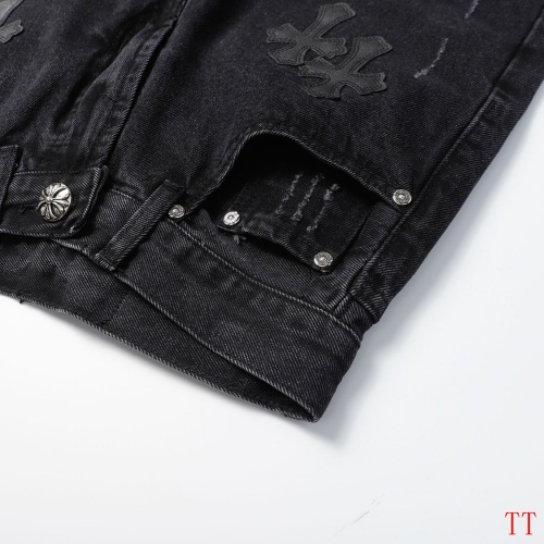 Replica Chrome Hearts Jeans For Men #1247886 $45.00 USD for Wholesale