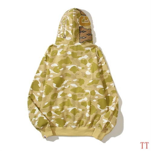 Replica Bape Hoodies Long Sleeved For Men #1248239 $60.00 USD for Wholesale