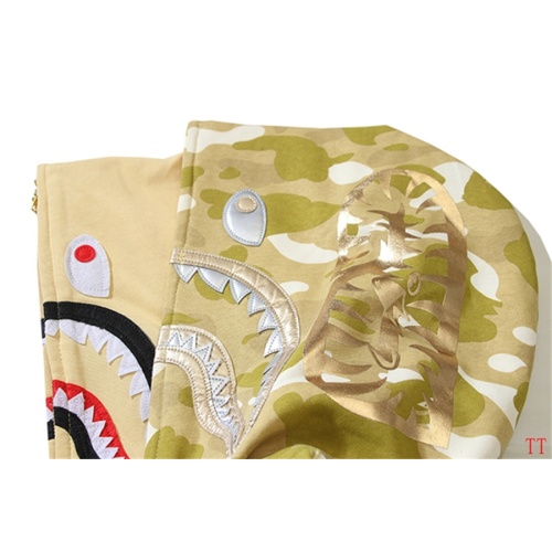 Replica Bape Hoodies Long Sleeved For Men #1248239 $60.00 USD for Wholesale