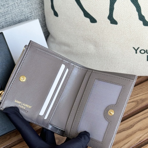 Replica Yves Saint Laurent AAA Quality Wallets #1248612 $85.00 USD for Wholesale