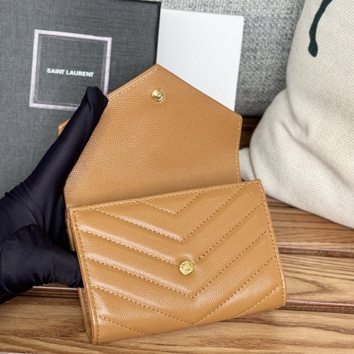 Replica Yves Saint Laurent AAA Quality Wallets #1248739 $82.00 USD for Wholesale