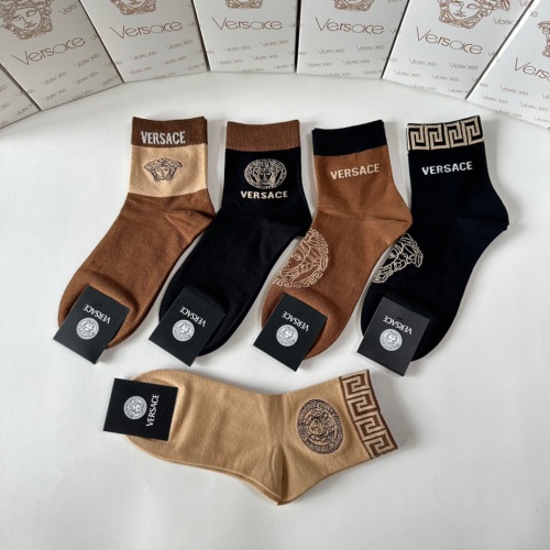 Replica Versace Socks #1249946 $25.00 USD for Wholesale