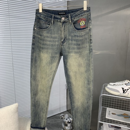 Replica Balenciaga Jeans For Men #1250262 $76.00 USD for Wholesale