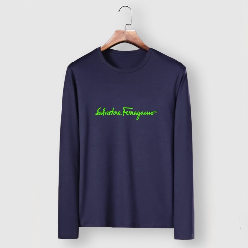 Salvatore Ferragamo T-Shirts Long Sleeved For Men #1250786, $29.00 USD, [ITEM#1250786], Salvatore Ferragamo T-Shirts