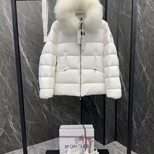 Replica Moncler Down Feather Coat Long Sleeved For Women #1251263 $34.00 USD for Wholesale